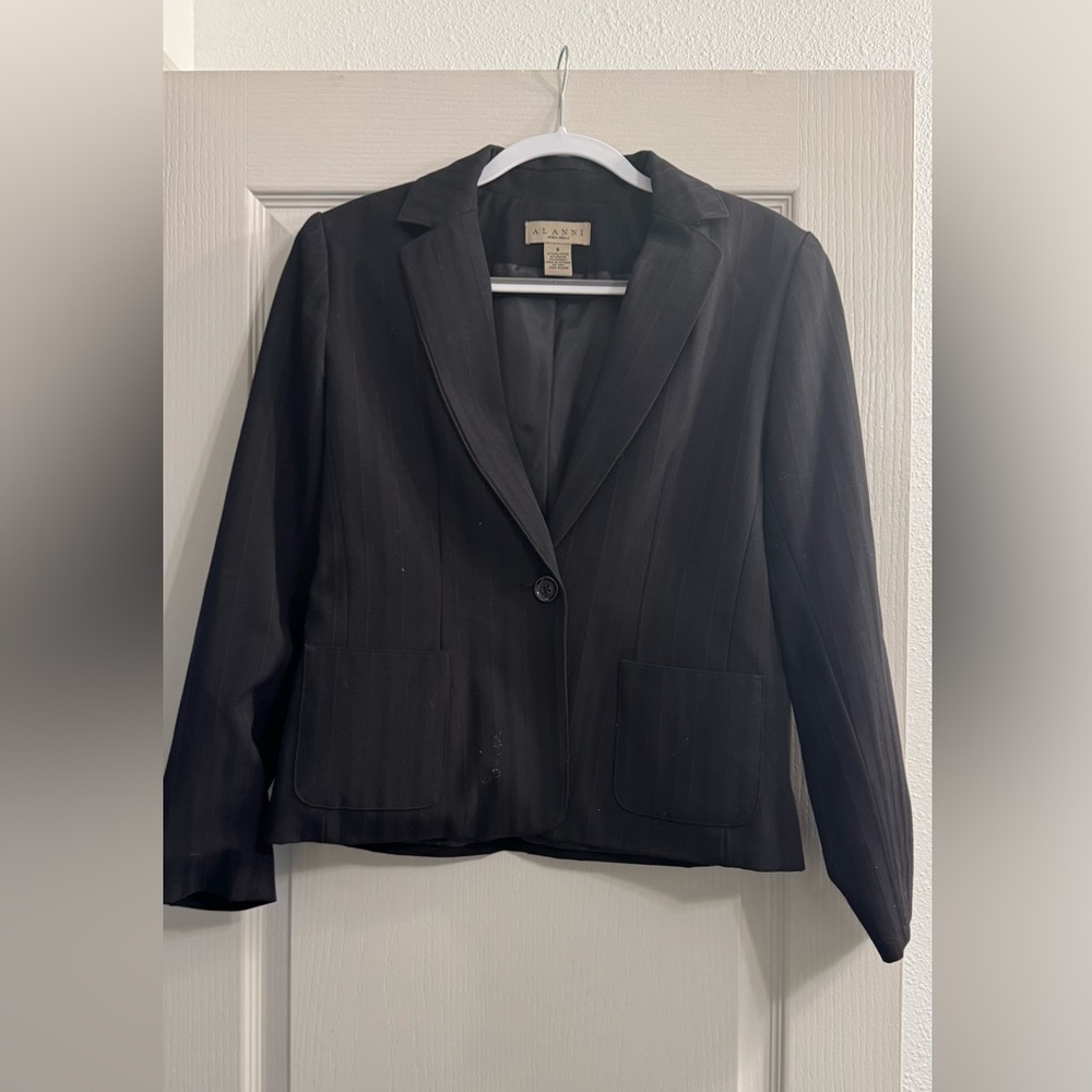 Alanni Moda Bella Classic Women's Black Blazer